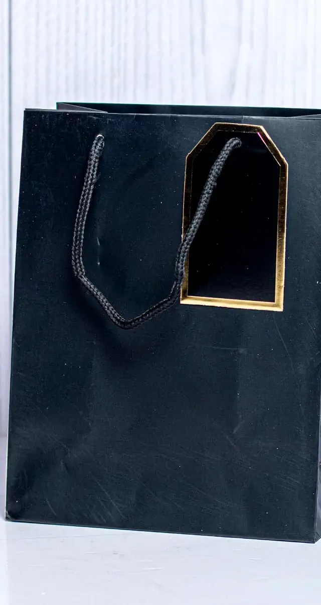 Noir A4 Carrier Bag