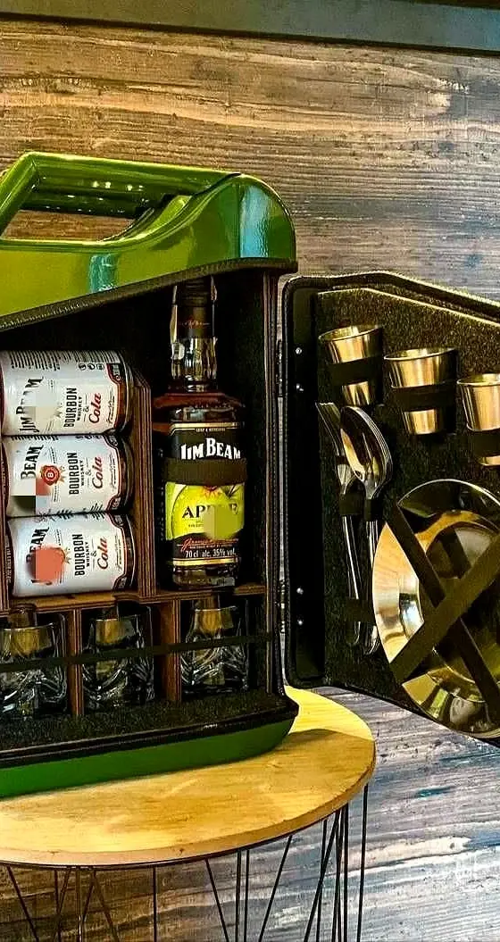 CanisterBar Wooden Storage Cabinet